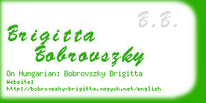 brigitta bobrovszky business card